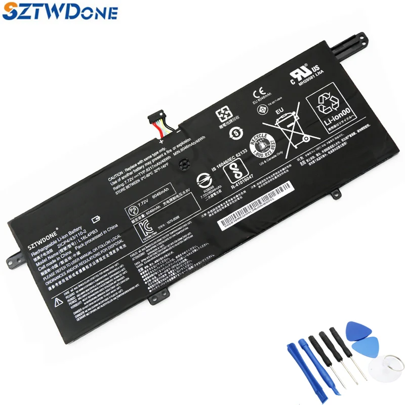 SZTWDONE L16L4PB3 Новый аккумулятор для ноутбука Lenovo IdeaPad 720S-13IKB 720S-13ARR L16L4PB3 L16M4PB3 L16C4PB3 48WH