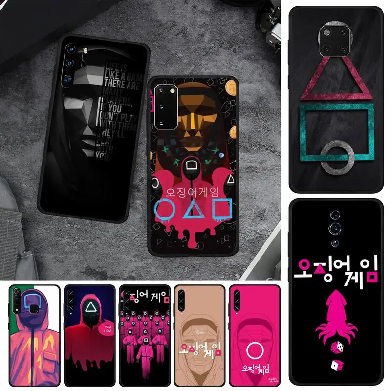 Squid Game Players Soldier The Hosts Front Man Phone Case For OPPO F 1S 7 9 K1 A77 F3 RENO F11 A5 A9 A73S R15 REALME Pro | Мобильные