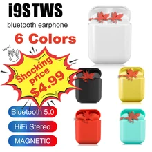 I9s TWS Красочные Беспроводные Мини Bluetooth наушники беспроводные стерео портативные спортивные Bluetooth гарнитуры 5,0