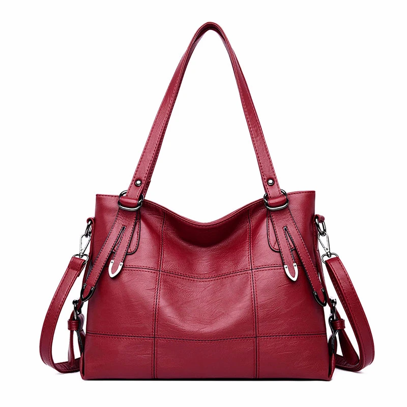 Роскошные сумки женские дизайнерские женские мягкие кожаные сумки на плечо Sac основной плед большой емкости повседневные сумки новые