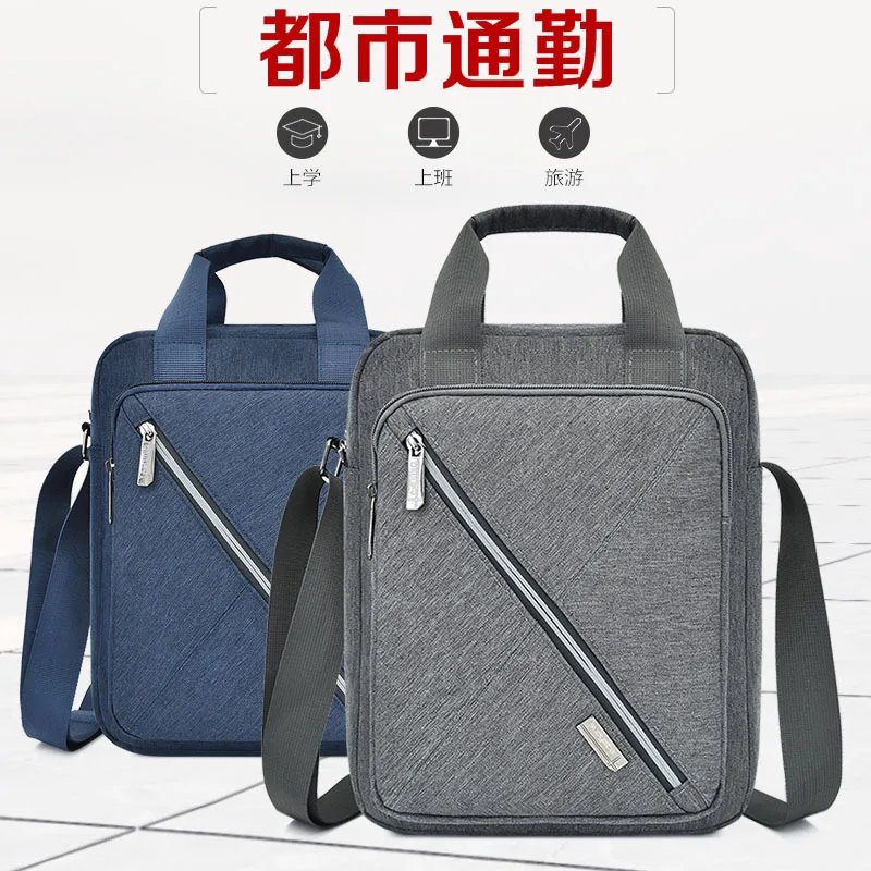 

Fashion MEN'S Handbag Light Waterproof Nylon Bag Business Casual Shoulder Bag Large Capacity Commuting Shoulder Bag