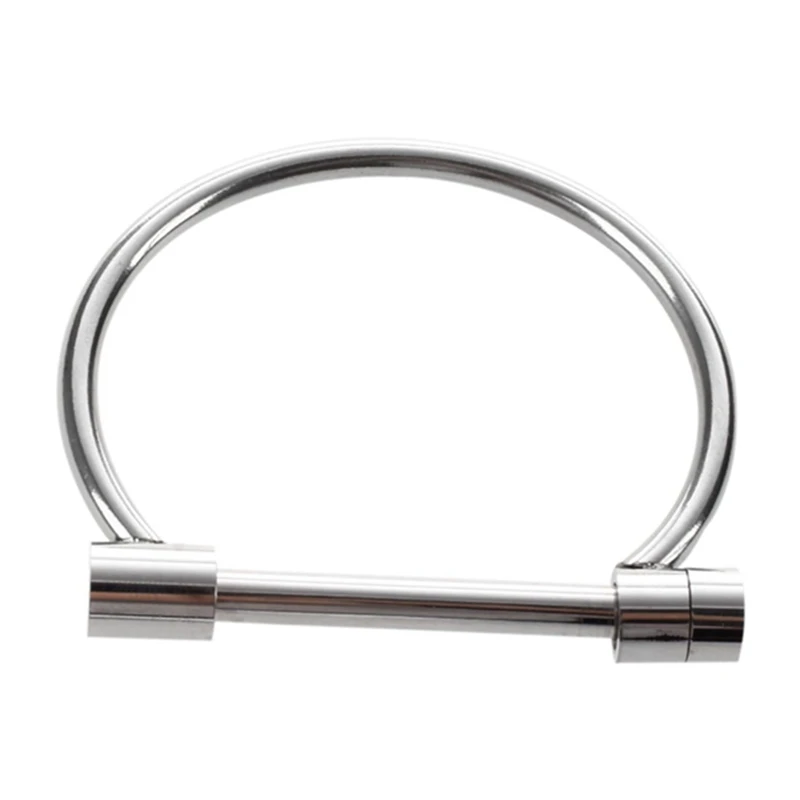 2 Pcs Fashion Shackle Screw Cuff Bracelet Stainless Steel Bracelets& Bangles Silver& Gold