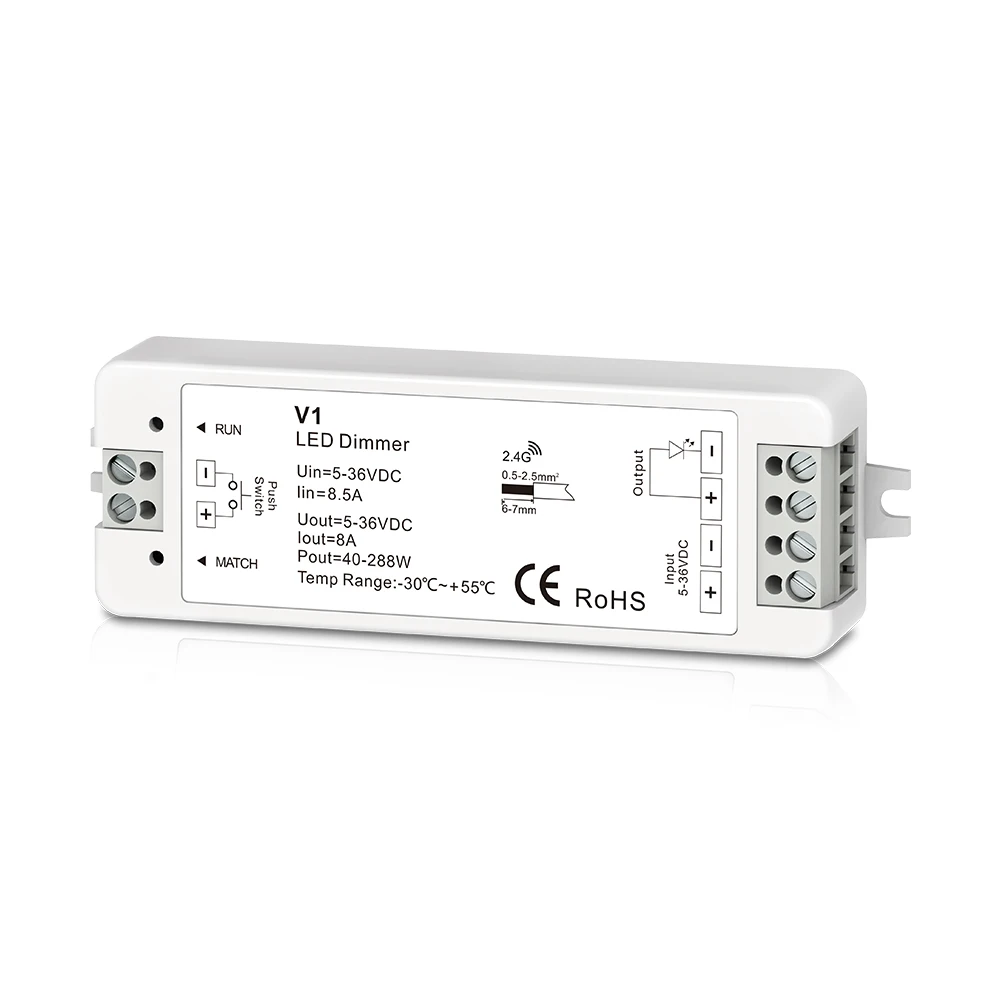 Max 288W 2 4 GHz светодиодный беспроводной приемник контроллер для управления