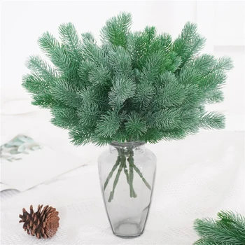 

16 Fork Artificial Pine Needles 5 Fork Simulation Eucalyptus Glabra Plant Flower Arranging Accessories Trees Home Decor