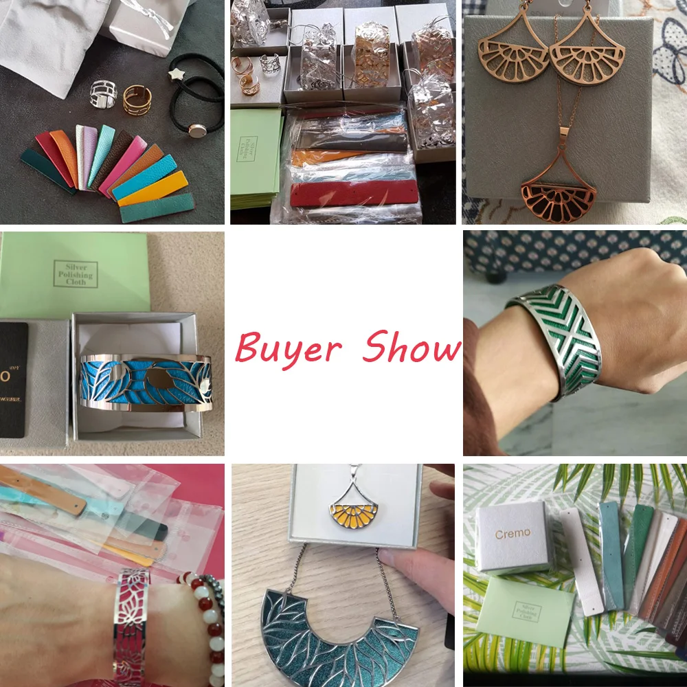 Cremo Cuff Bangle Faux Leather Sliver Bracelet  France Jewelry Pulseiras Love Bangles for Women Femme Bijoux 13 Colors