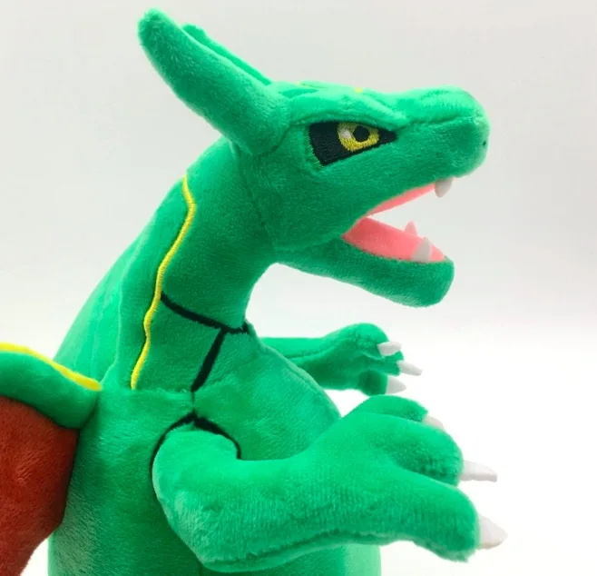25 см мультфильм Карманный животное Rayquaza игрушка Чаризард плюшевые куклы зеленый Charizard фигурка кукла игрушка Дети Рождественский подарок TFA3235