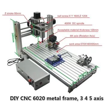 

cnc router cutting machine 6040 DIY 6020 metal drilling milling wood router cnc machine
