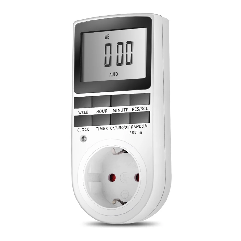 

Timer Digital Timer Programmable Time Switch Outlet 230V 220V 120V 16A 15A 13A 10A UK EU US Plug Kitchen Timer Socket 60Hz