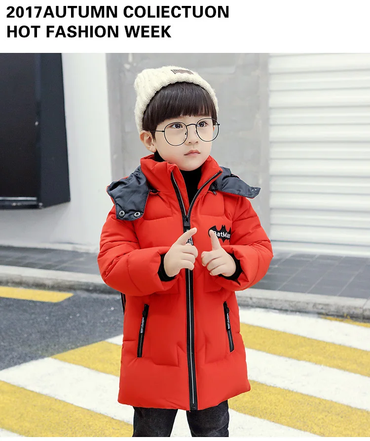 Детская одежда из хлопка Детская Хлопковая стеганая длинная хлопковая куртка хлопковая детская одежда с мультяшным монстром для мальчиков