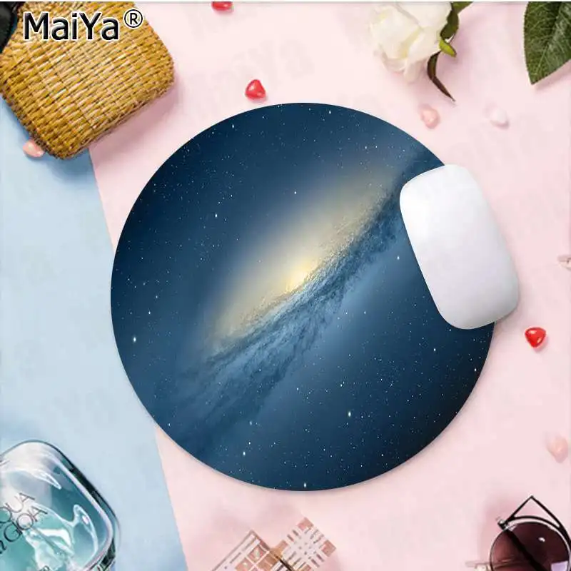 MaiYa Galaxy Круглый Коврик для мыши PC компьютерный коврик компьютерный стол коврик для игр