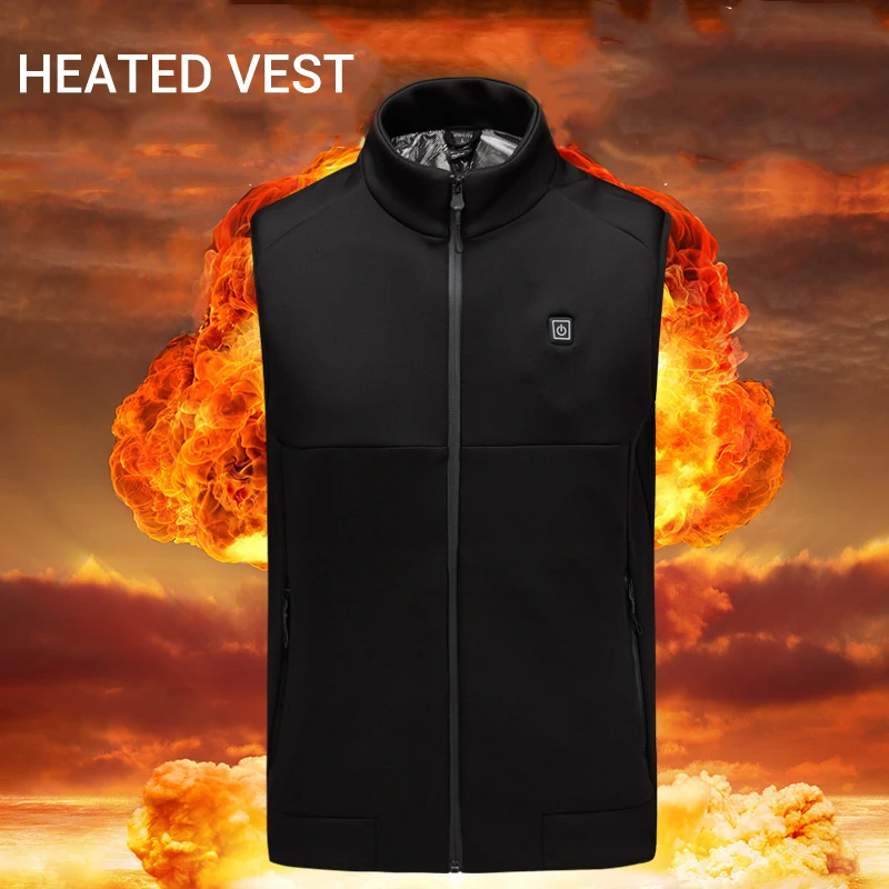 

Winter Outdoor Heating Vest Motorcycle Jacket USB Infrared Heated Riding Jacket Moto Electric Thermal Cloth Motorcycle Waistcoat