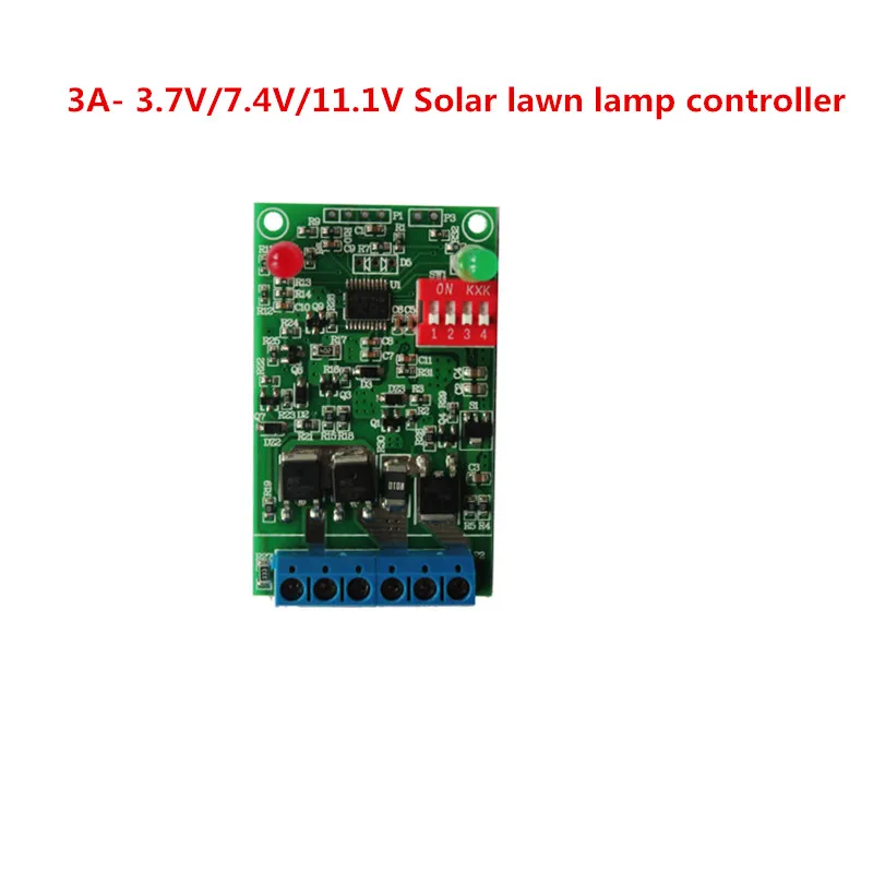 

lithium battery 3.7V3A solar controller light control 7.4V 11.1V Solar lawn lamp deinsectization lamp controller Waterproofing