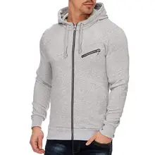 Куртка для бега, спортивная одежда, модная мужская зимняя толстовка на молнии с длинными рукавами, верхняя одежда для спорта на открытом воздухе