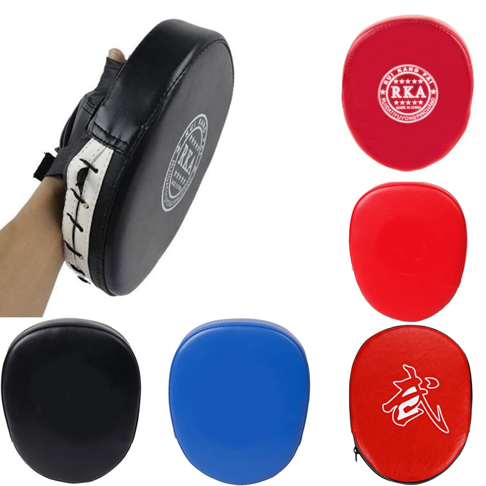 

1pcs Black Red Boxing Gloves Pads for Muay Thai Kick Boxing MMA Training Taekwondo PU foam boxer target Pad