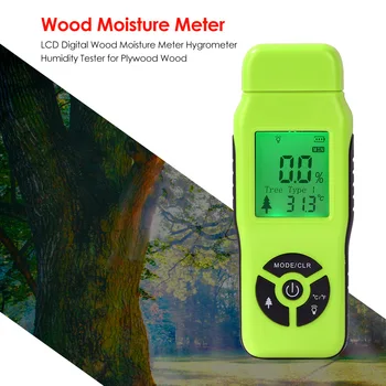 

LCD Digital Wood Moisture Meter Plywood Wood Hygrometer Humidity Tester Detector HG99