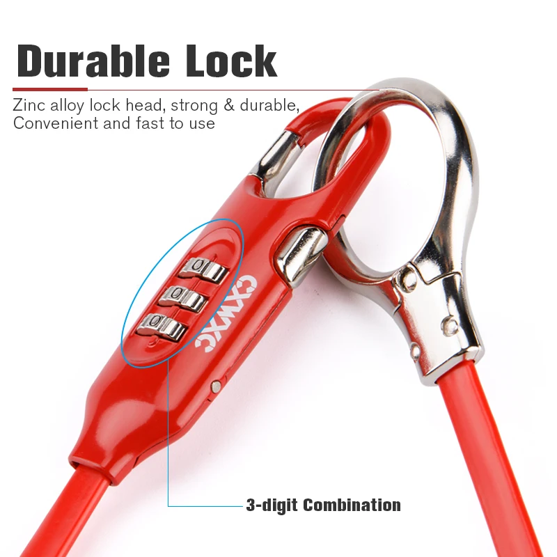 Lucchetto Per Bicicletta Con Cavo Riflettente In Lega Di Zinco Antifurto Mini Anello Di Sicurezza Accessorio Per Guida Notturna Nero Opaco Riflettent 96731329