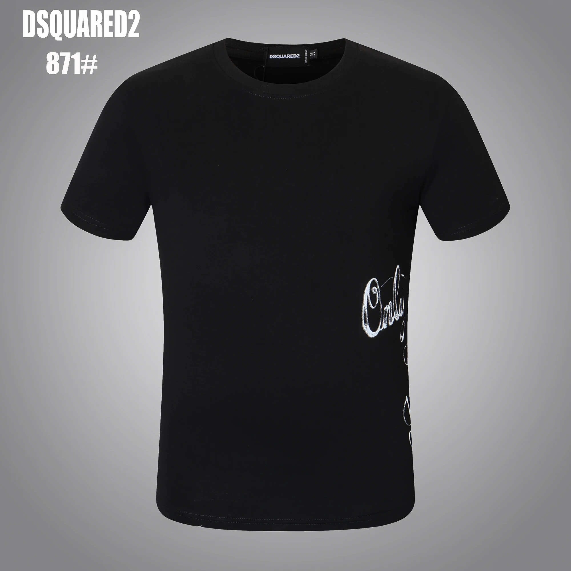 2021 Dsquared2 Kaus Lengan Pendek Cetak 