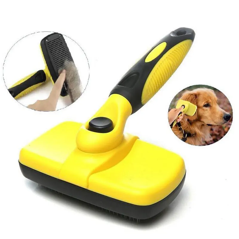 

Premium Self Clean Hair Dog Brush Slicker Comfortable Small Large Dog Comb Pet Grooming Tools Cat Fits Various Hair