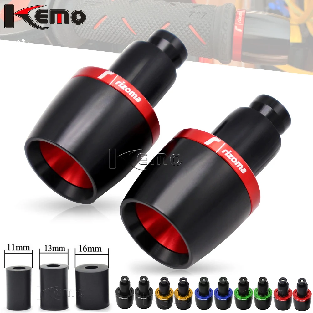 Motorcycle Handlebar End Plugs / Sliders For 7/8" (22mm) Bars - CNC Aluminum, Fits Yamaha FZ6, FZ6R, Fazer