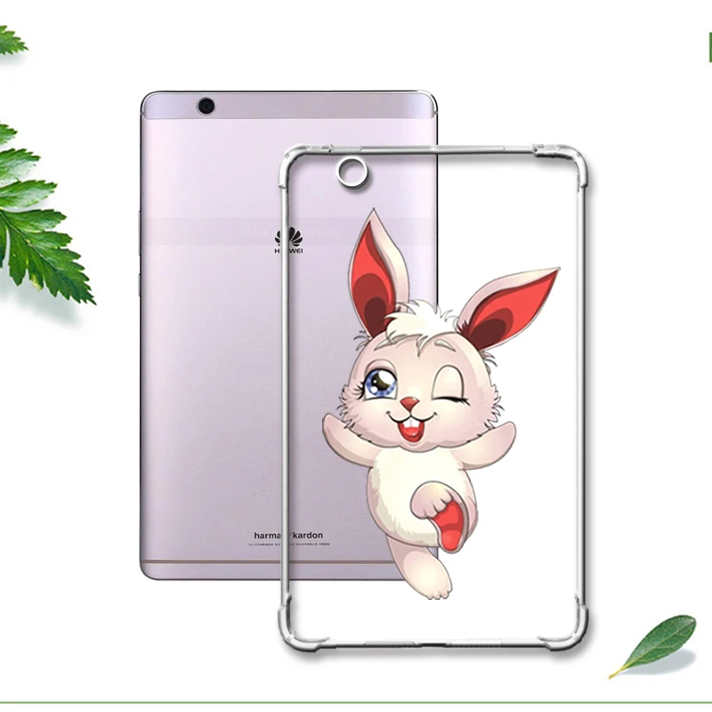 For M3 8.4 hongertu Окрашенный чехол с сопротивлением падению для huawei Mediapad Медиа Pad M3 M5 T3 8,4 10 Мягкий противоударный планшет для Honor игровой коврик 2 9,6 - Цвет: For M3 8.4 hongertu