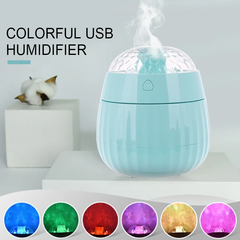 Ultrasonic Humidifier Aroma Diffuser Air Humidifier Projection Lamp Exquisite Creative Portable Fashion 380ML ABS
