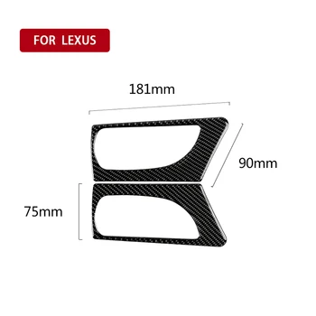 

Fashion Sports for LEXUS IS250 300H Carbon Fiber Conversion Accessories Door Handle Steering Wheel Button Lift Plate Interior