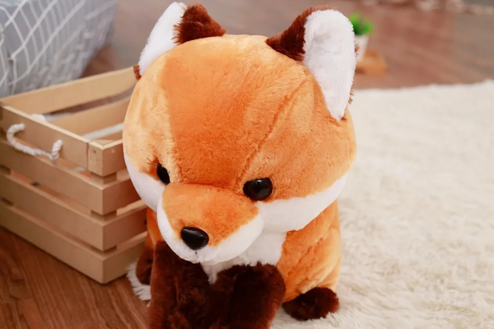 40 см милый длинный хвост лиса мягкие дети мода Kawaii День Рождения Декор для дома, магазина плюшевая Детская кукла игрушка подарок