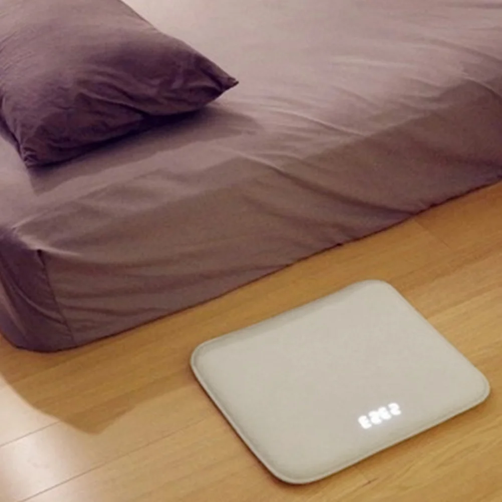 

Pressure Sensitive Rug Carpet Alarm Clock LED Light Smart Digital Alarm Clock Electronic Watch Clock For Kids Heavy Sleeper Home
