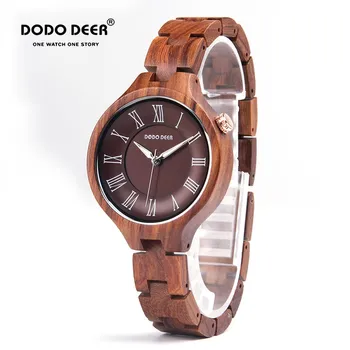 

Luxury Wood Watch Women Magnetic Female Clock Quartz Wristwatch Fashion Ladies Wrist Watch reloj mujer relogio feminino OEM A09
