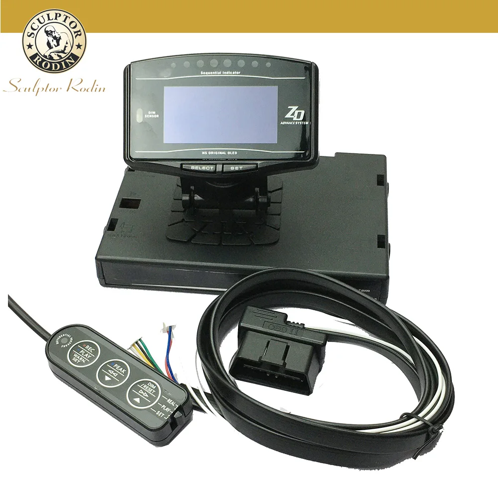 Full Kit Sports Package 10 in 1 BF CR C2 A1 Advance ZD Link Meter Digital Auto Gauge With Electronic Sensors OBD