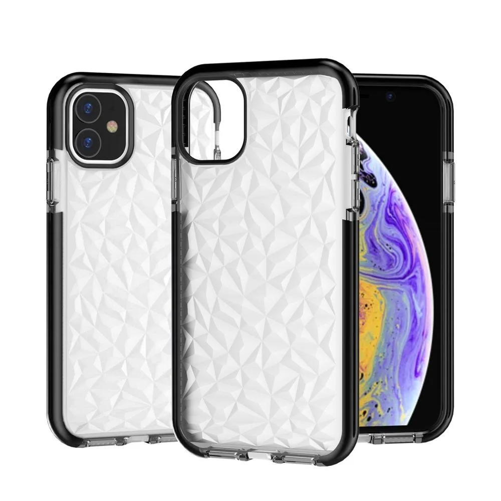 

Fashion Transparent Phone Case for IPhone 11 Pro Case Pro Max Cover Diamond Coque for IPhone10 11 Fundas Soft Shockproof Case