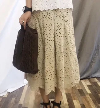 

2020 Origional Large Size Spring New Style Lace-up Long Skirt Women's 666