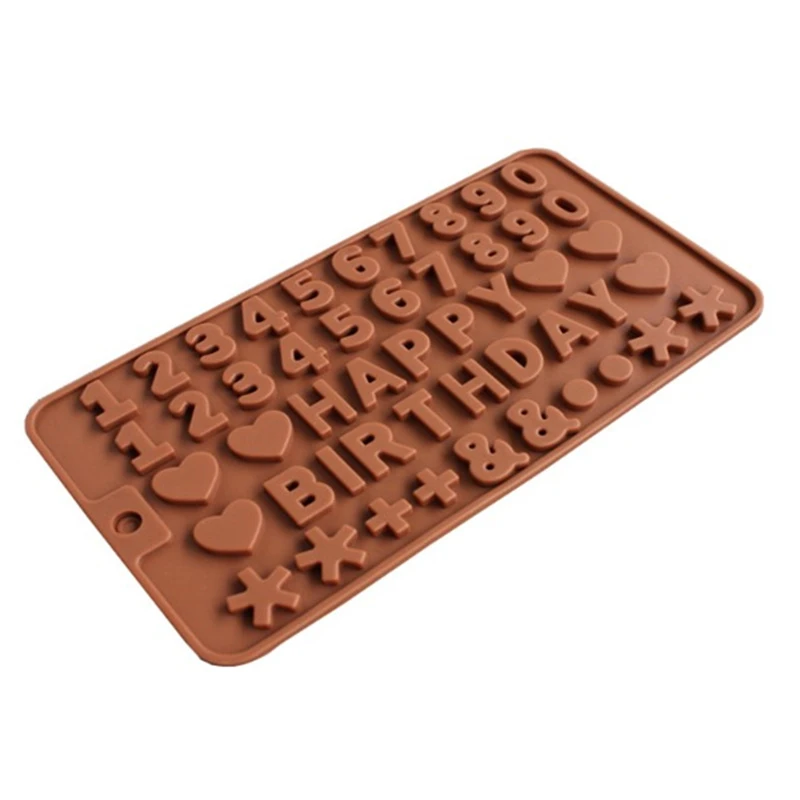 Moules A Chocolat Avec Lettres Ou Chiffres 3d Decor De Gateau D Anniversaire Pudding Dessert Outils De Patisserie Aliexpress