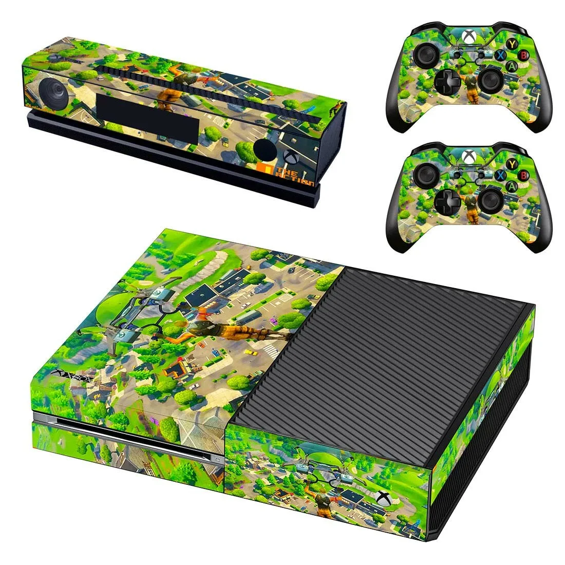 Новая наклейка для игровой кожи, полное покрытие для консоли Xbox One и Kinect и 2 контроллера для Xbox One, наклейка для кожи