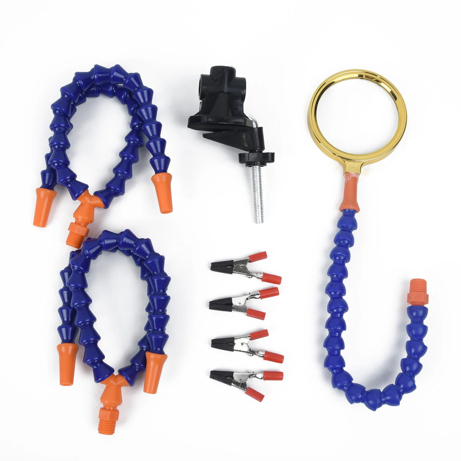 

5-Claw Soldering Station Aux Arms Clamps Magnifier Fit For 5-50MM Multifunctional Metal Welding Soldering Stations