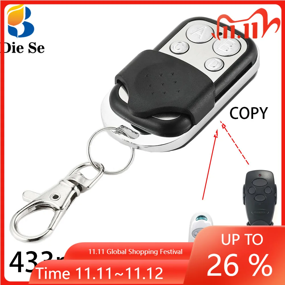 433MHz RF Universal Copy Remote Control Clone Function Transmitter Auto Cloning Duplicator for Garage Door Car CAME Remotes | Электроника