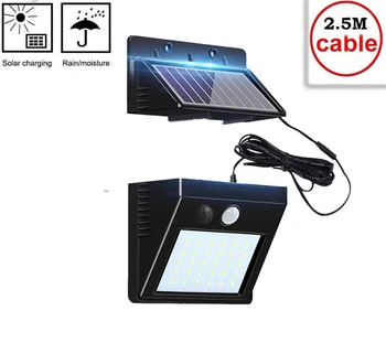 

Led Garden Solar Lamp Motion Sensor Wall Light 3 Mode 30 LED Separable Solar Power Light Super Bright Security Waterproof Lights