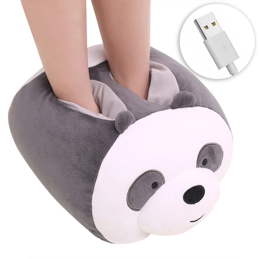 Heating Shoes Обувь для ног с электрическим подогревом с USB; шаль; теплая подкладка; съемный моющийся порт; тапочки с подогревом; гетры для взрослых; для мужчин и женщин - Цвет: Heating Shoes