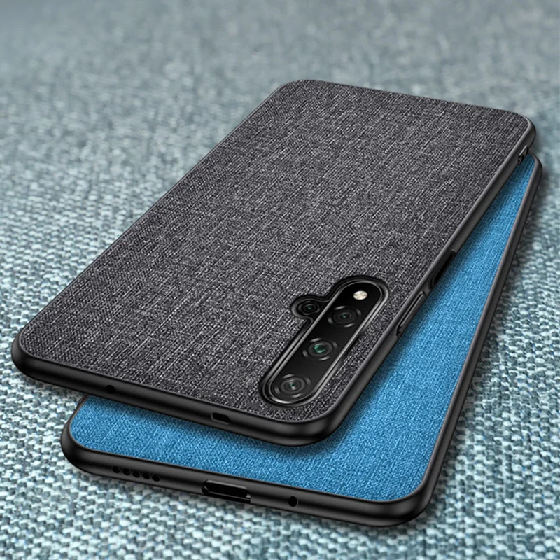 Тканевый текстурный чехол для huawei Y9 Prime Y7 P Smart Z P30 P20 Lite Pro Nova 5i 5 4 Honor 9X20 10i 8X 8C кожаный чехол