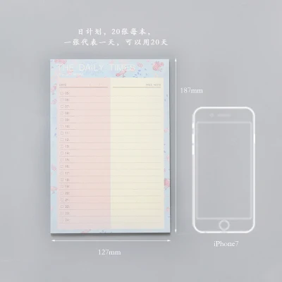 Записная книжка А4 дневник Bullet Journal Еженедельный ежемесячный планировщик Papelaria школьные принадлежности стационарный Органайзер расписание - Цвет: daily plan blue