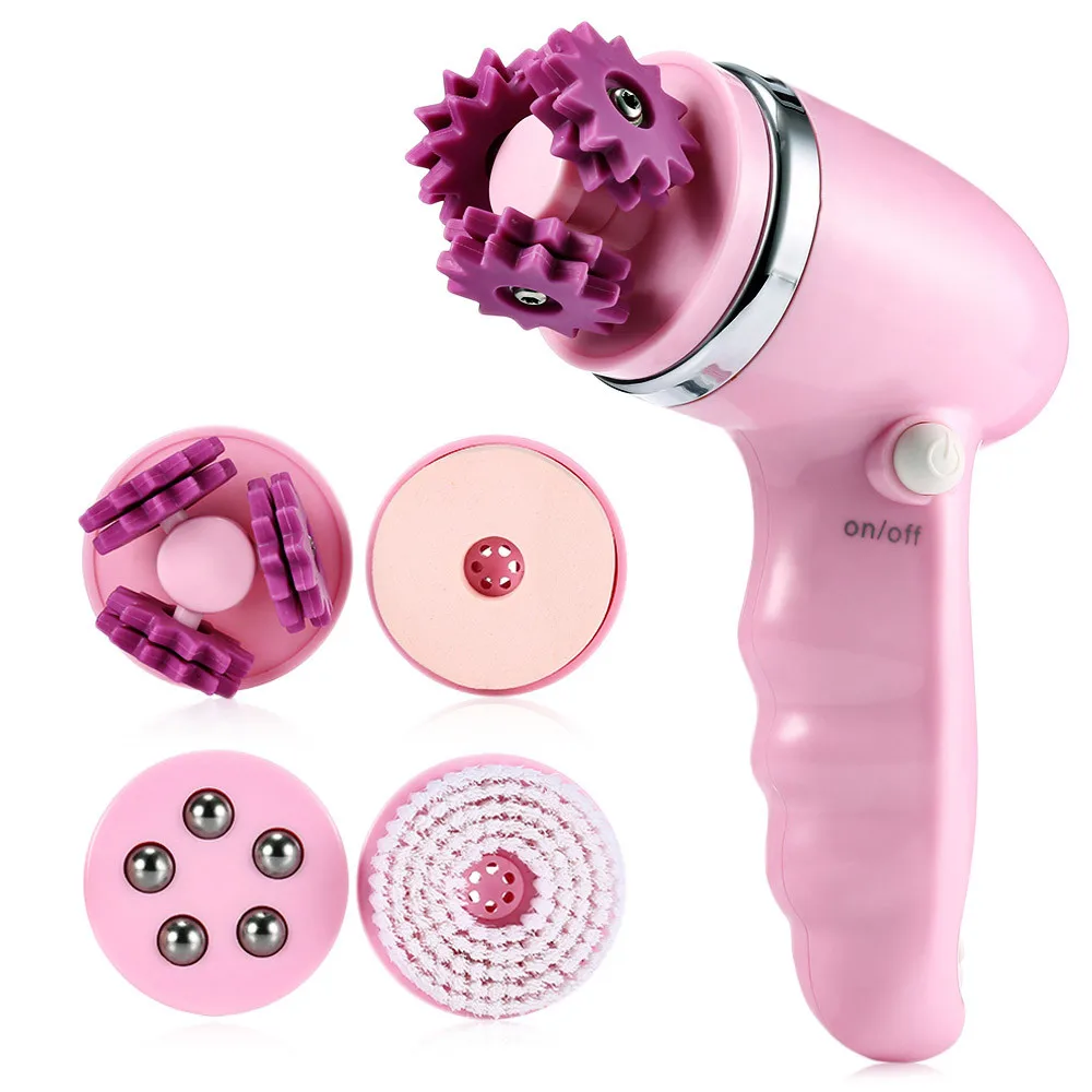 

4-In-1 Electric Facial Cleansing Devices Sets Cleaning Brush Pore Cleaner Facial Exfoliator Skin Care Spa Facial Beauty Massager