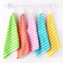 South Korea Bamboo Fabric Multi-functional Double-Sided Dish Towel Cloth Wood Fiber Oil-free Scouring Pad Kitchen Rags Wholesale