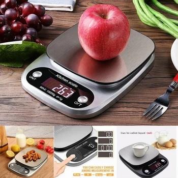 

1g-10kg Digital Kitchen Food Scale LCD Electronic Kitchen Baking & Cooking High Precision Scales Houseware Kitchen Accessories