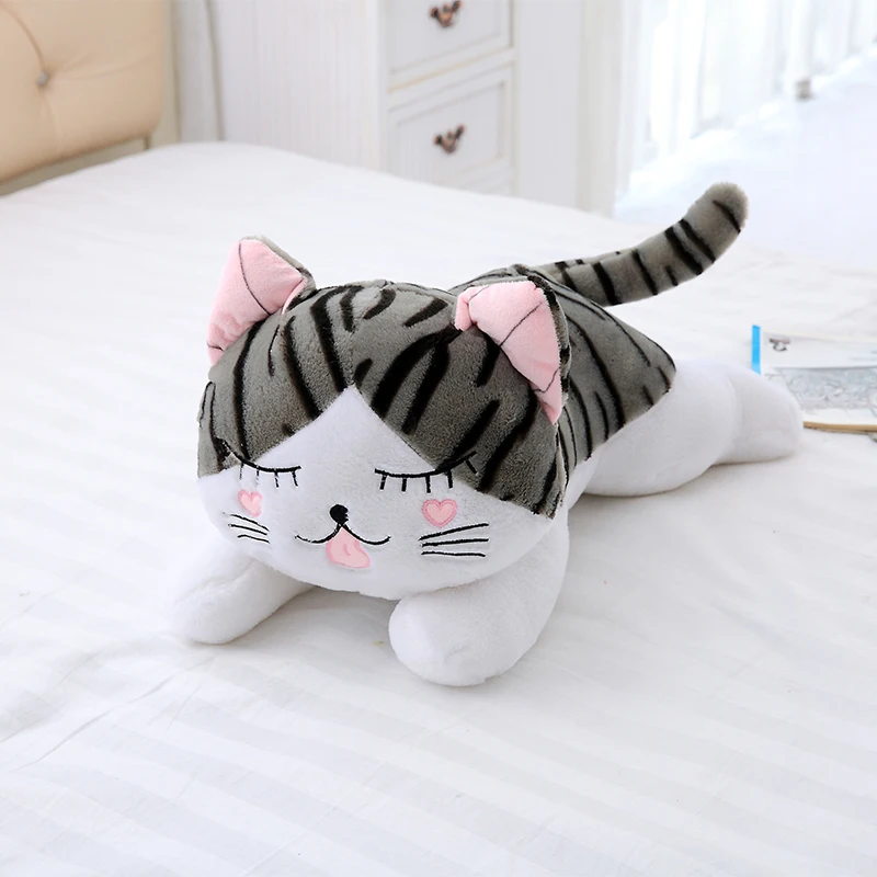 Игрушка плюшевая в виде кошки с сыром 30 100 см|Мягкие игрушки животные| |