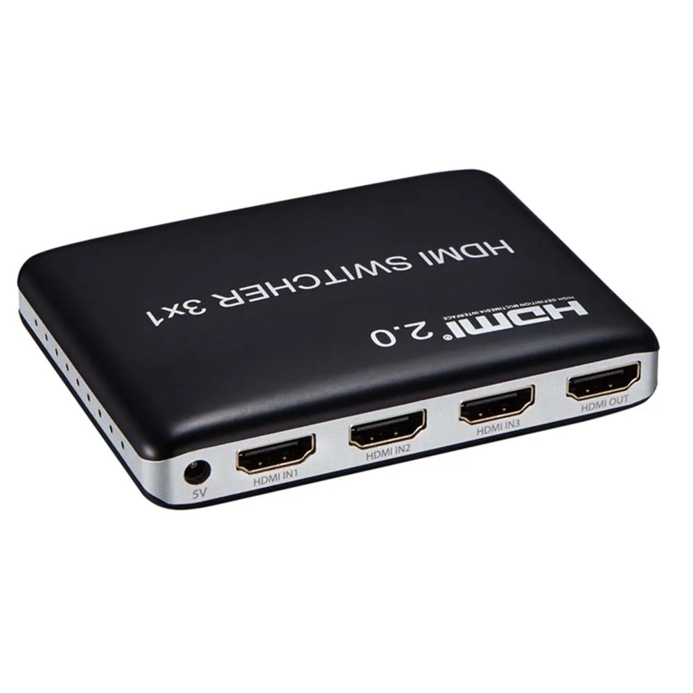 3X1 Switch HDMI 2,0 коммутатор 4x1 HDMI коммутатор конвертер 4 в 1 выход 4K@ 60Hz 3x1 переключатель 3 вход 4K 3D для PS3 PS4 DVD компьютера ПК к телевизору HD tv - Цвет: 3X1 Switch