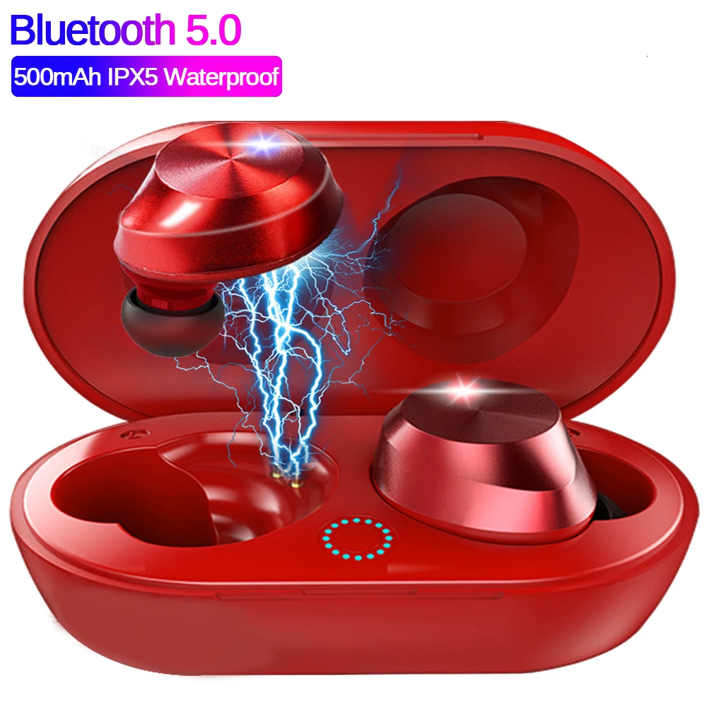 TWS-9 Bluetooth 5.0 Wireless Car Earbuds Mini Binaural Earphone Touch TWS Bluetooth Headset For all Smart phone/Notebook/tablet