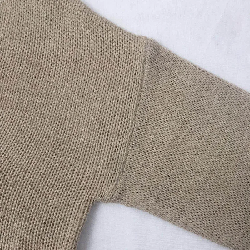 KALENMOS женская зимняя одежда свитер сплошной цвет свободный женский свитер Повседневная рубашка высокого качества 3XL большой размер женский свитер