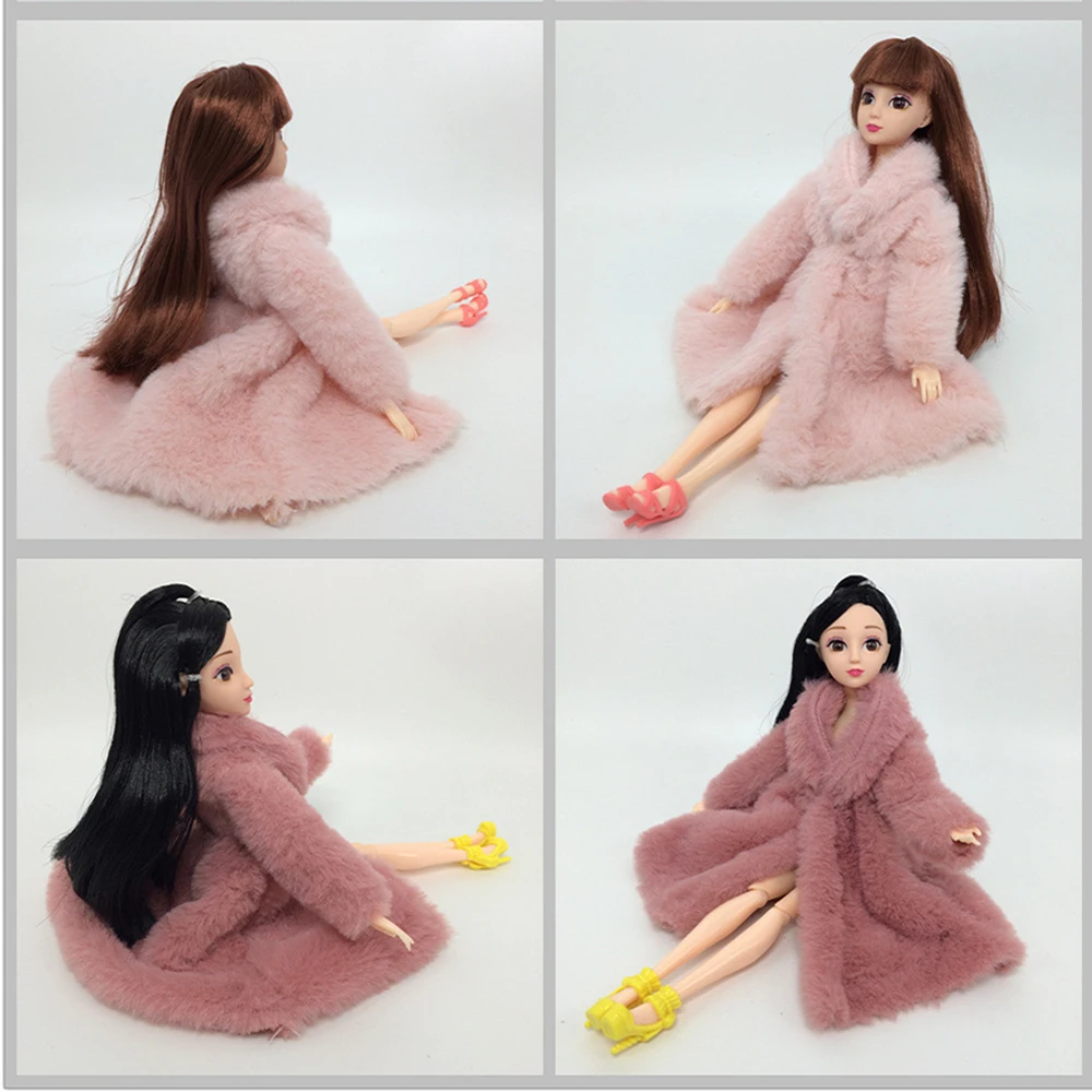 4 стиля, Кукольное платье принцессы модная верхняя одежда, юбка одежда ручной работы для 1/6, свитер меховое пальто аксессуары для куклы, подарок, игрушки для малышей