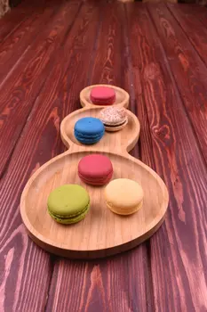 

Arangini 3 Section Snack Plate | Environmentally Friendly Bamboo | Home--Plate | Made in Turkey
