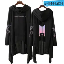 BTS/пуленепробиваемое платье с капюшоном для мальчиков в европейском и американском стиле; минималистичные длинные юбки с каскадным воротником